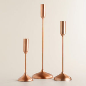 Candle Stand set with copper plating