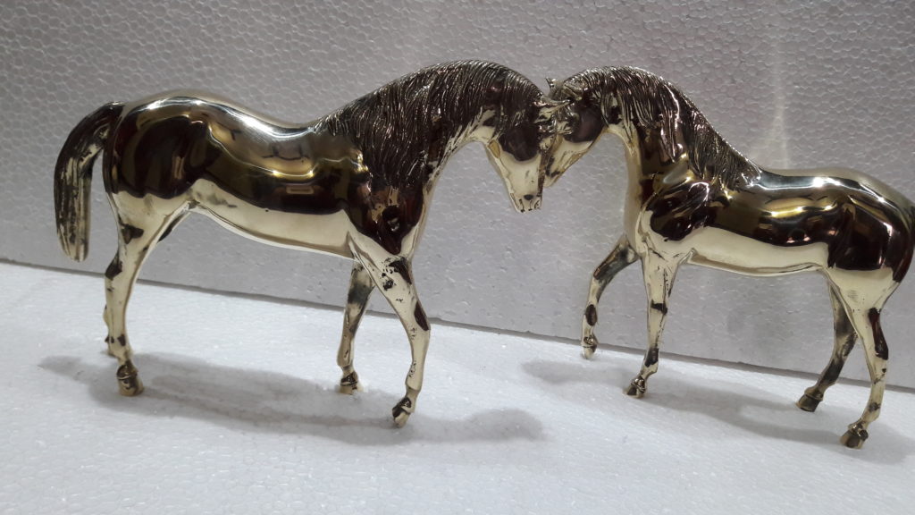 antique brass horse statues for sale