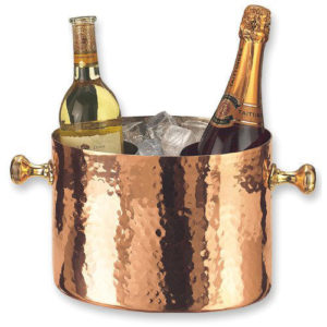 Copper Hammered Wine Bucket