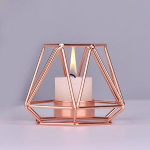 Geometric candle holder stand