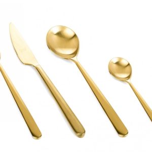 Cutlery with matt gold